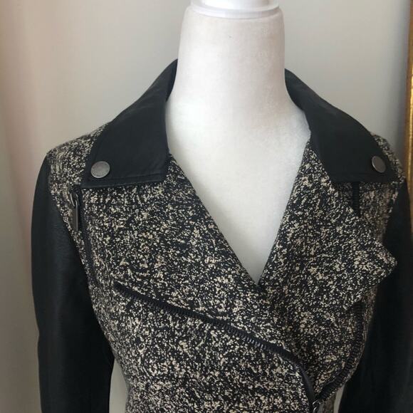 William Rast Faux Leather Speckled Moto Jacket - Picture 3 of 8